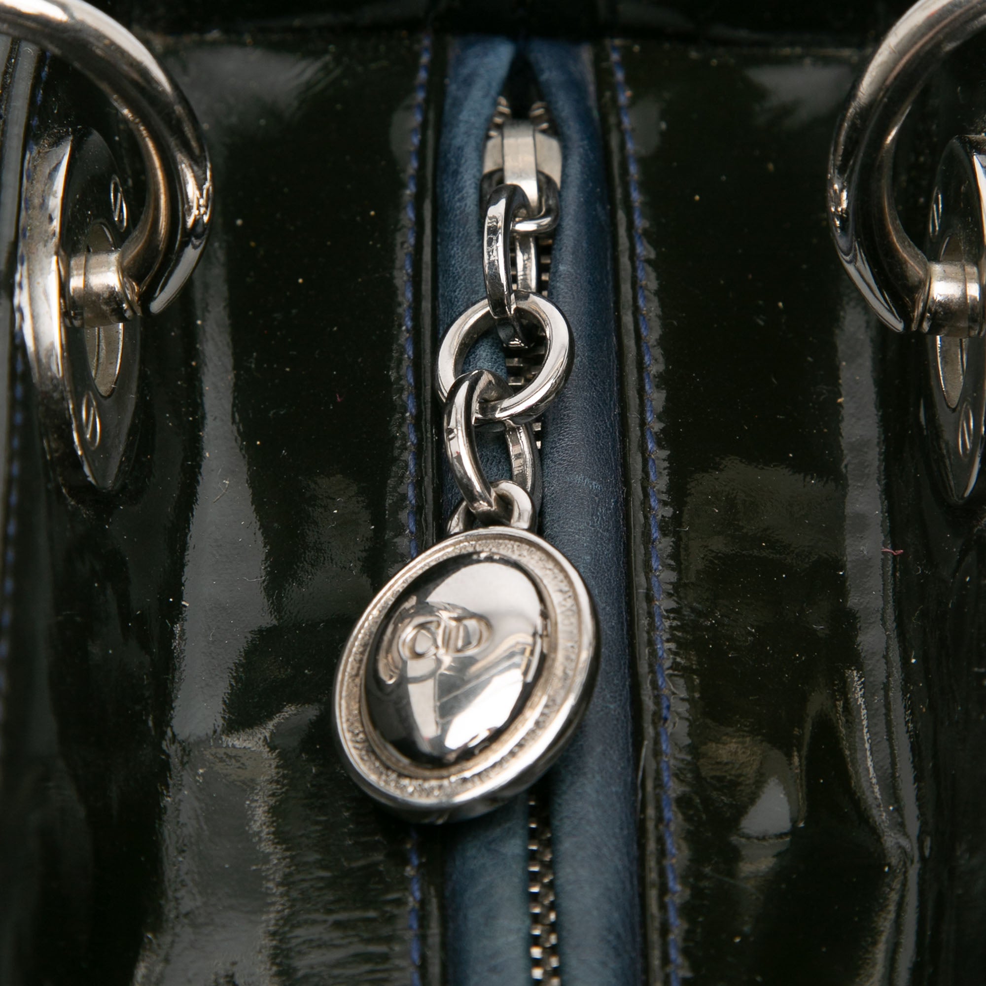 Medium Patent Cannage Lady Dior