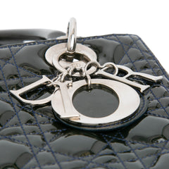Medium Patent Cannage Lady Dior
