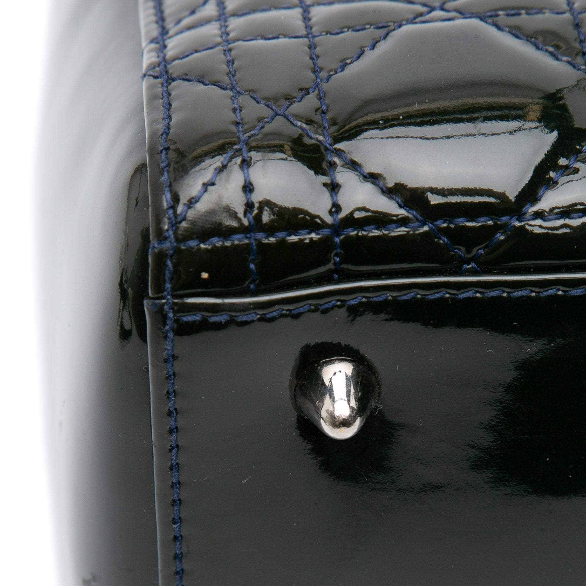 Medium Patent Cannage Lady Dior