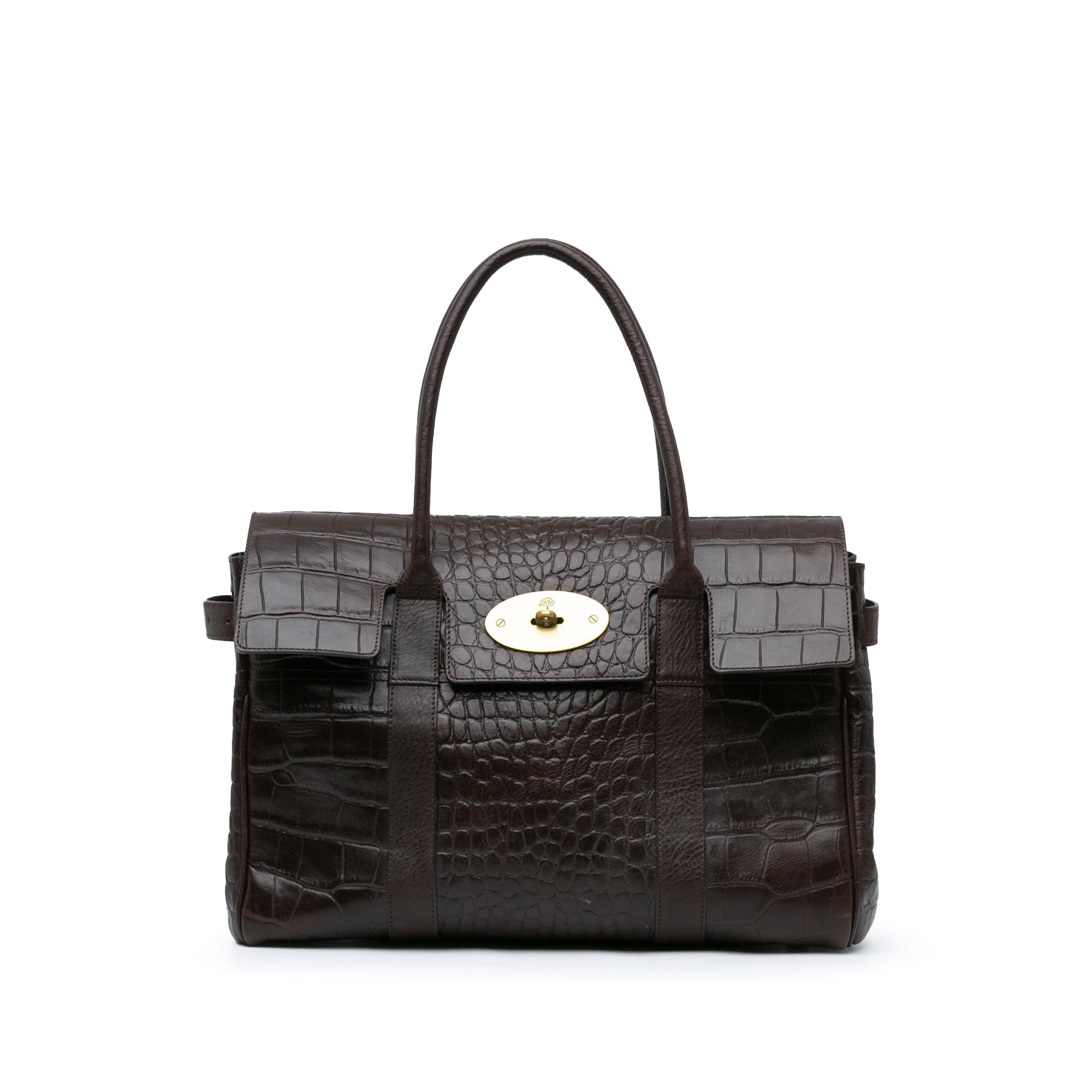 Croc Embossed Calfskin Bayswater