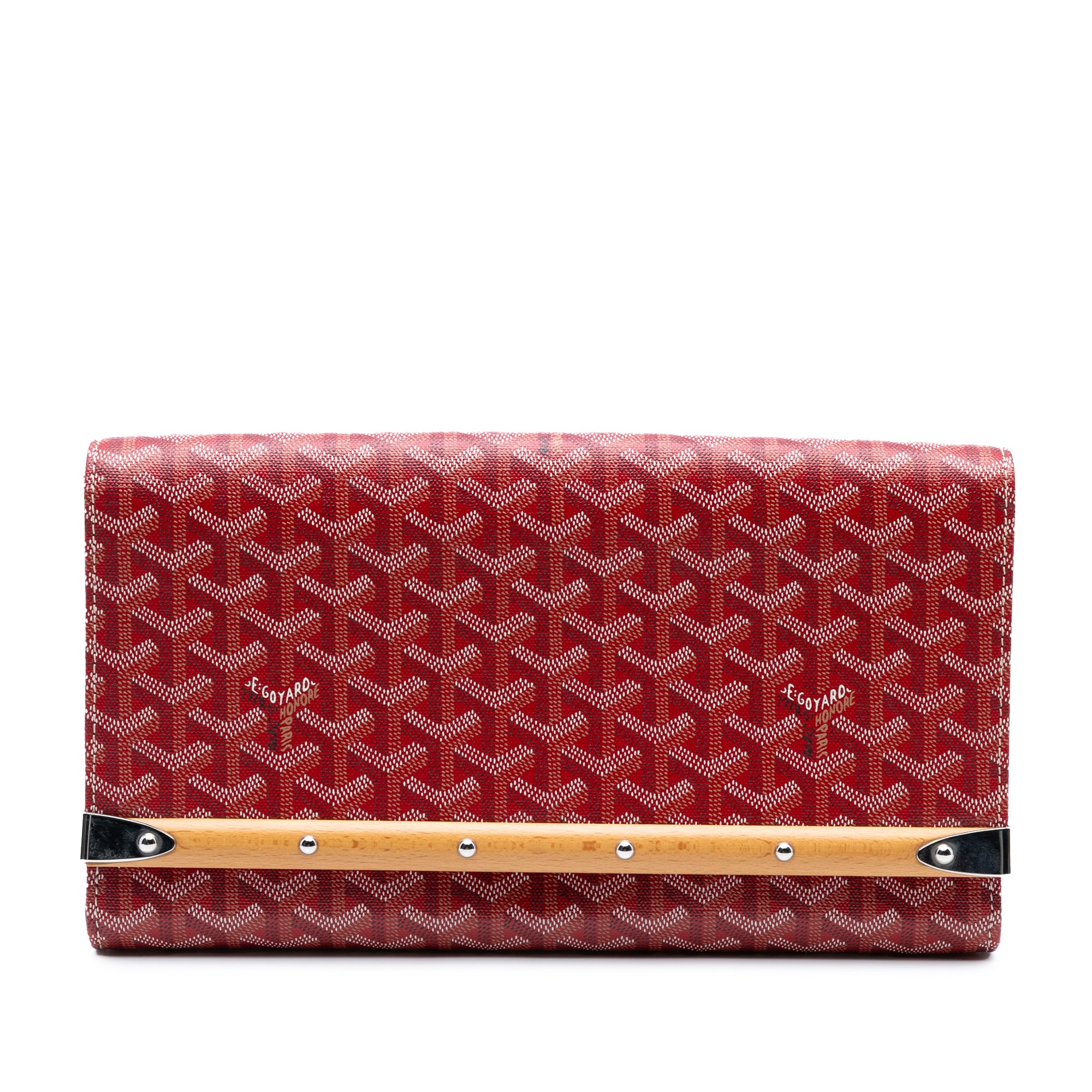Goyardine Monte Carlo Bois Clutch
