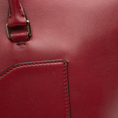 Leather Rockstud Demilune Satchel