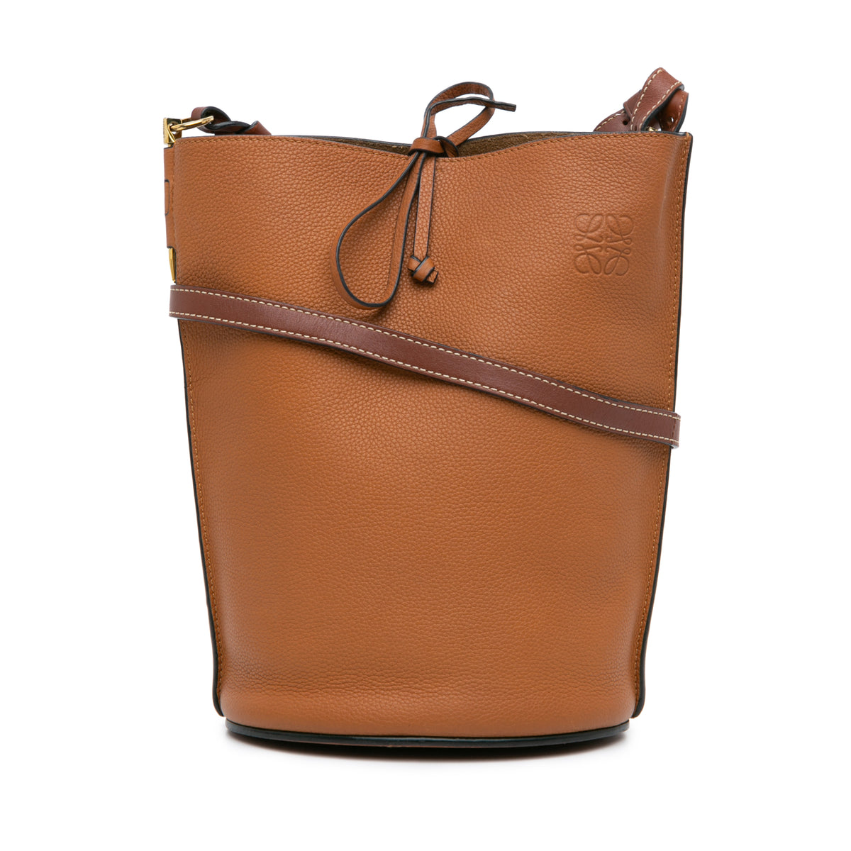 Leather Gate Bucket Bag