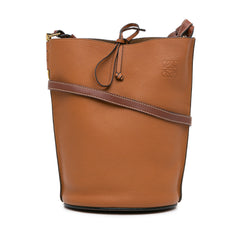Leather Gate Bucket Bag