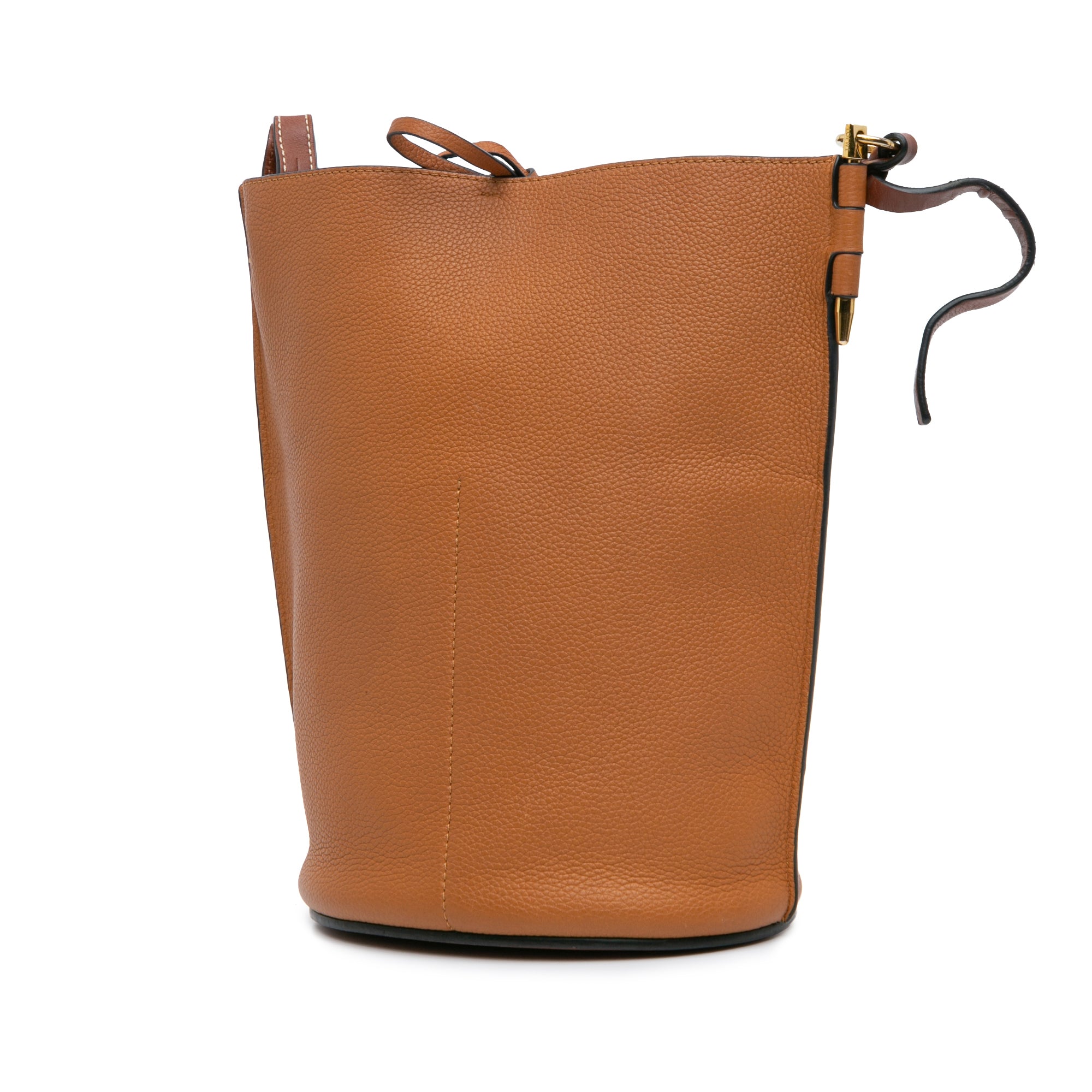Leather Gate Bucket Bag
