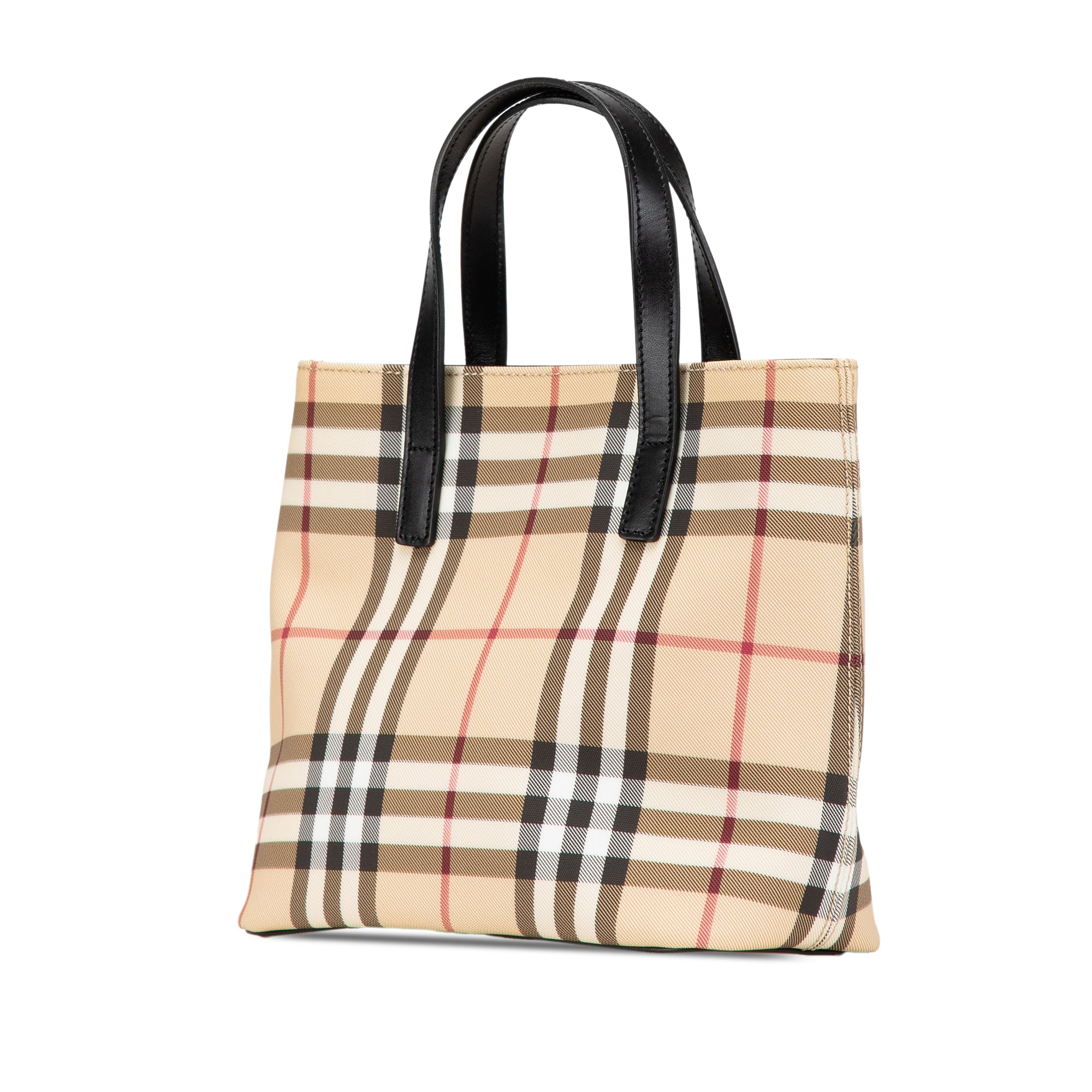 House Check Canvas Handbag