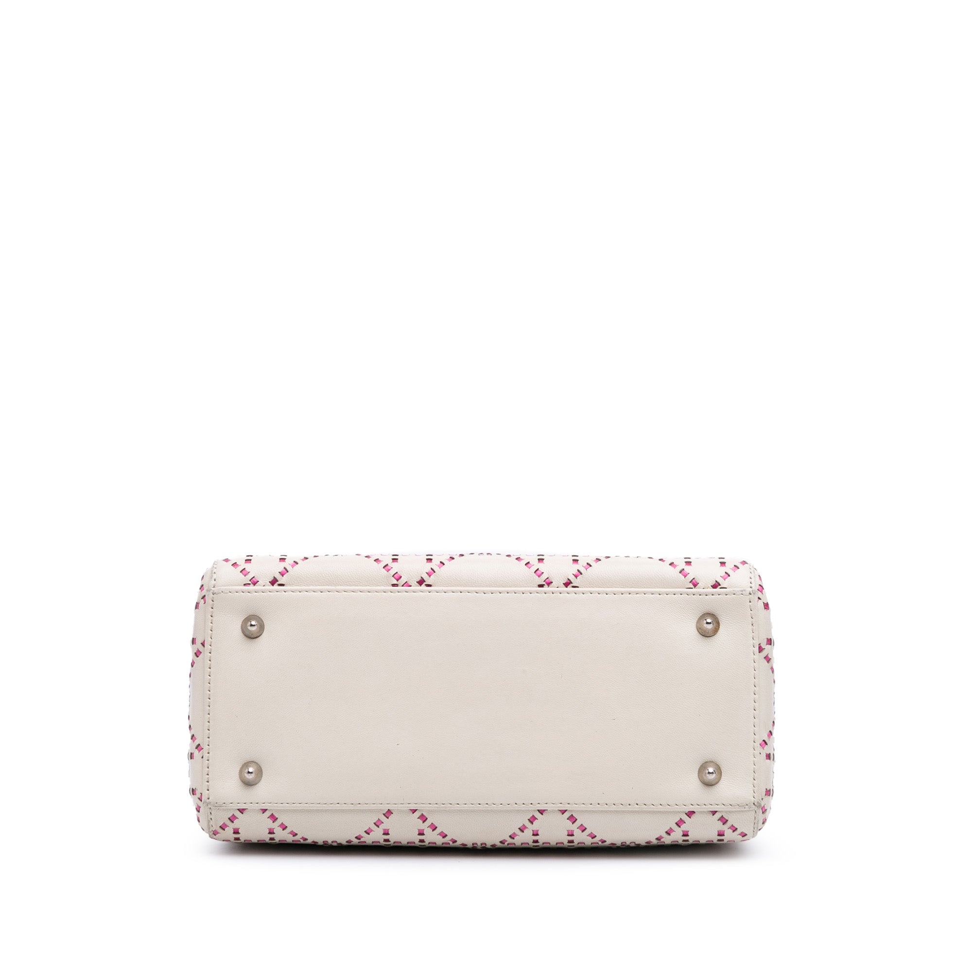 Medium Lambskin Cannage Stitched Lady Dior