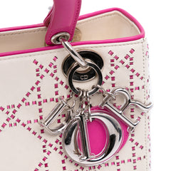Medium Lambskin Cannage Stitched Lady Dior