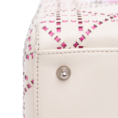 Medium Lambskin Cannage Stitched Lady Dior