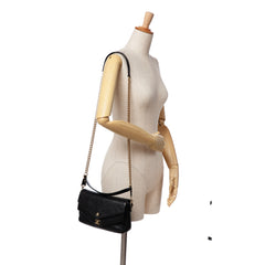 Mini Quilted Sheepskin Double Chevron Flap