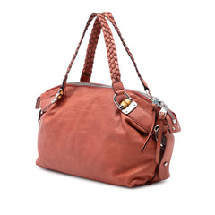 Medium Leather Bamboo Bar Tote