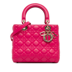 Medium Lambskin Cannage Lady Dior_0