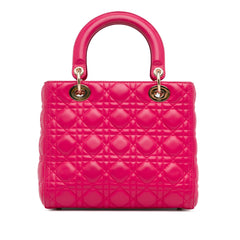 Medium Lambskin Cannage Lady Dior_2