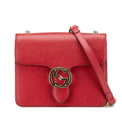 Small Dollar Calfskin Interlocking G Crossbody