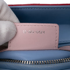 Medium Tricolor Lambskin Cannage Lady Dior