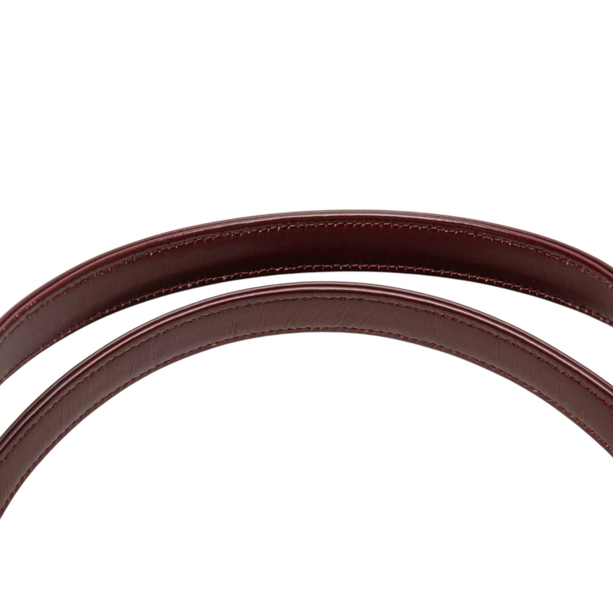 House Check Trimmed Leather Handbag