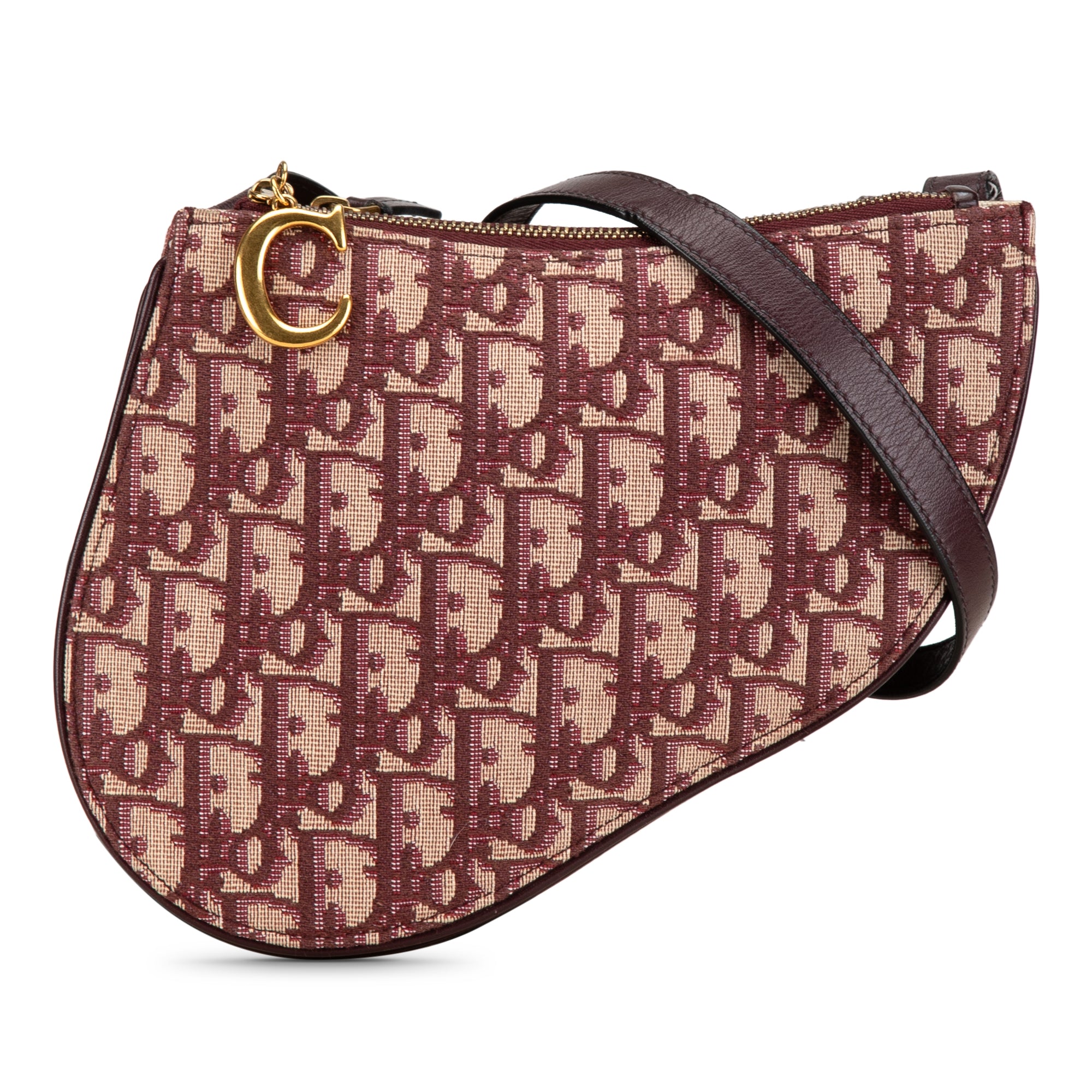 Oblique Saddle Triple Zip Crossbody