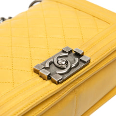 Old Medium Quilted Calfskin Boy Flap