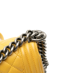 Old Medium Quilted Calfskin Boy Flap