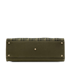 Zucca Embroidered Canvas Peekaboo X Tote