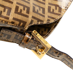 Zucchino Crystal Double Flap Shoulder Bag