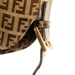 Zucchino Crystal Double Flap Shoulder Bag