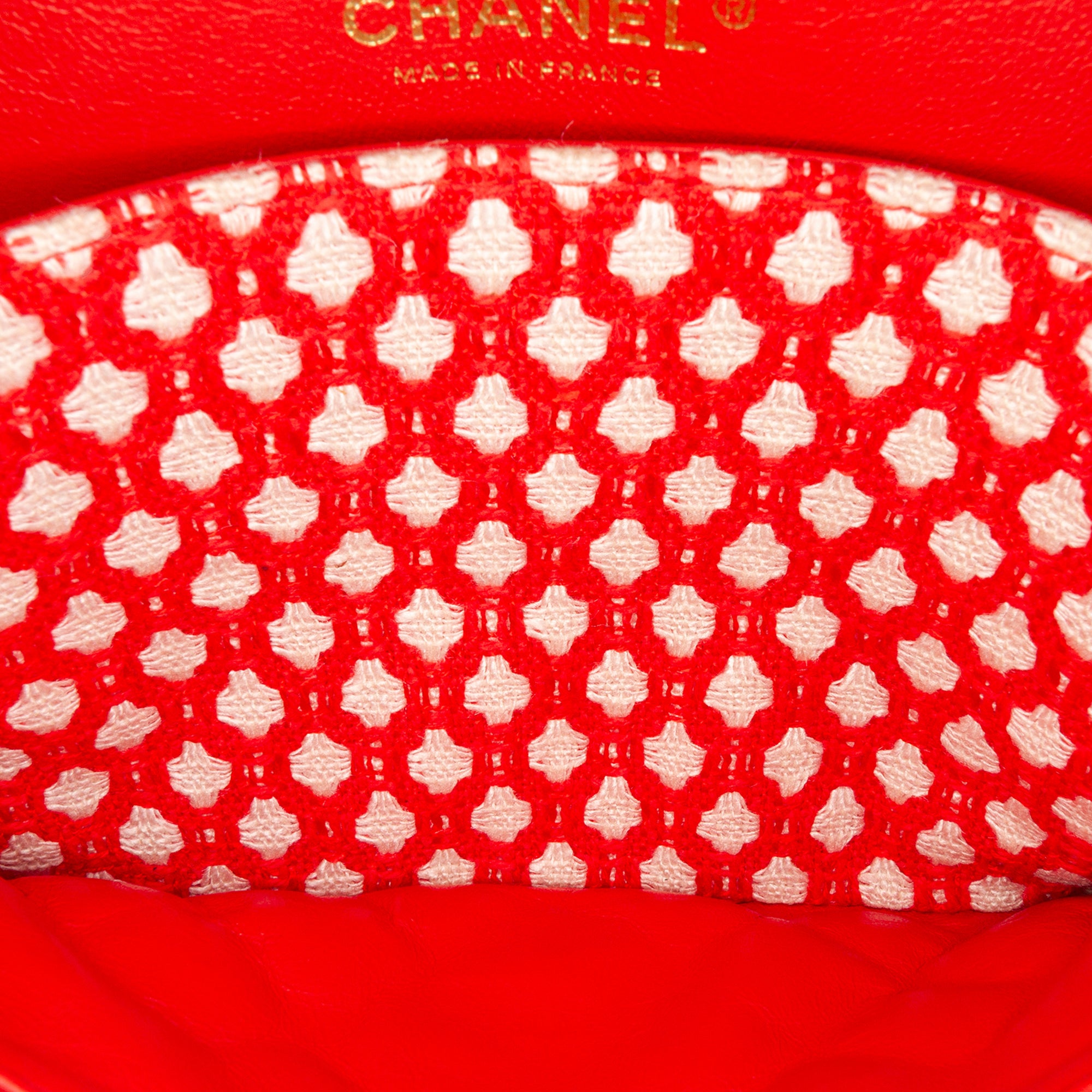 Medium Quilted Tweed Bijoux Chain Double Flap