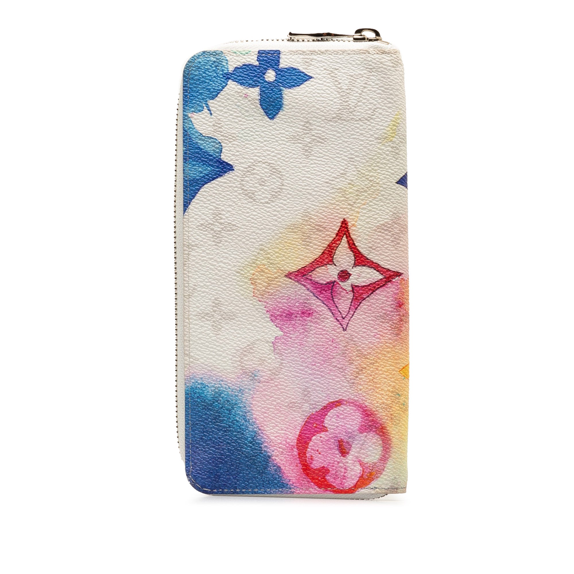 Monogram Watercolor Vertical Zippy Long Wallet_2