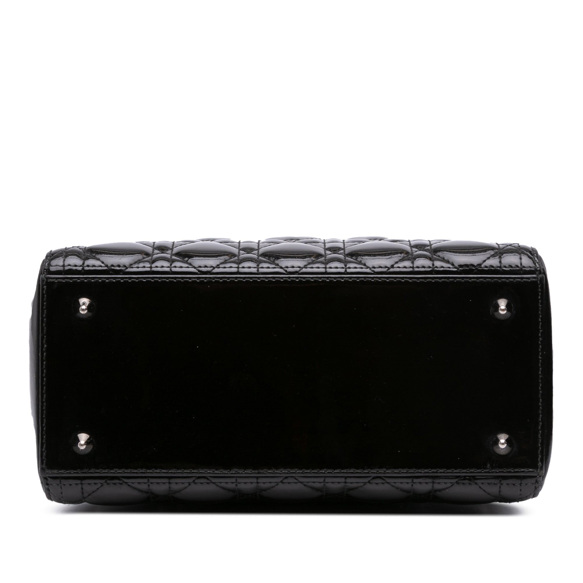 Medium Patent Cannage Lady Dior