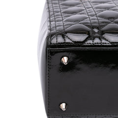 Medium Patent Cannage Lady Dior