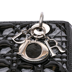 Medium Patent Cannage Lady Dior