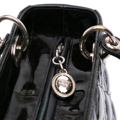 Medium Patent Cannage Lady Dior