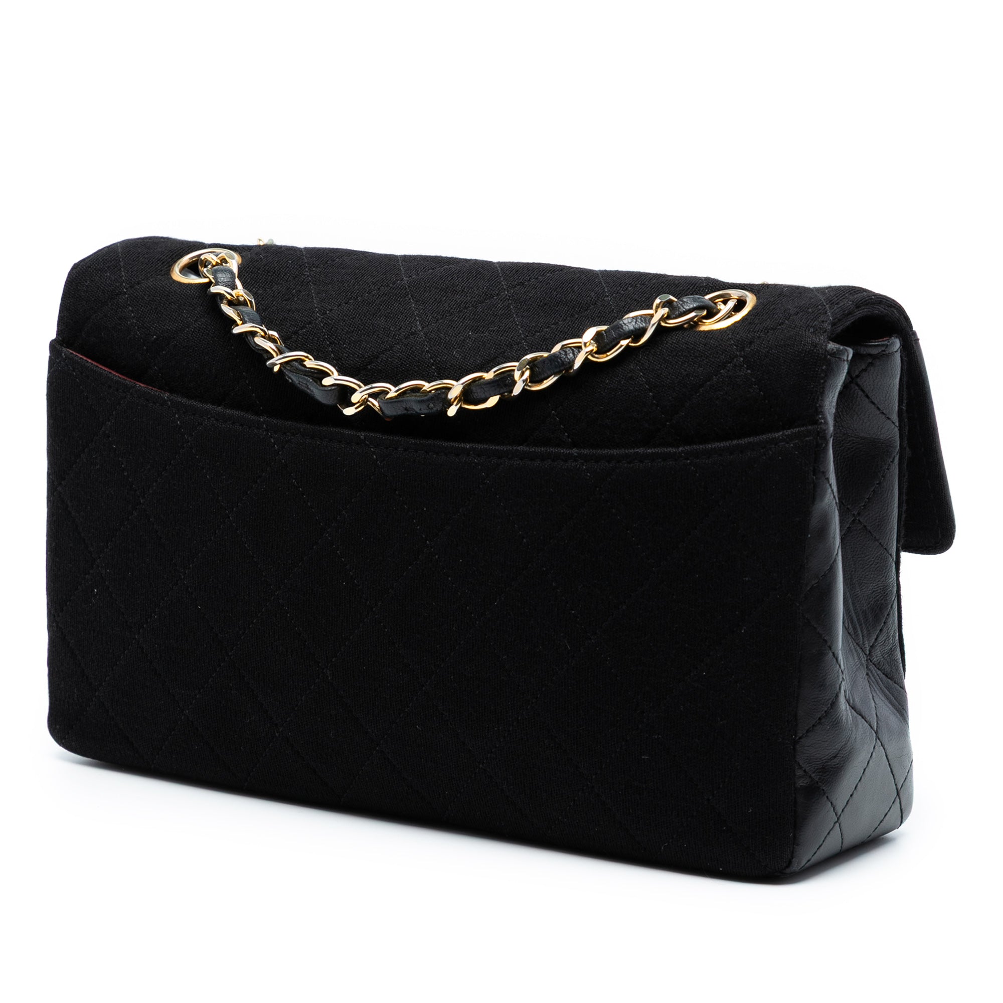 CC Quilted Jersey and Lambskin Flap