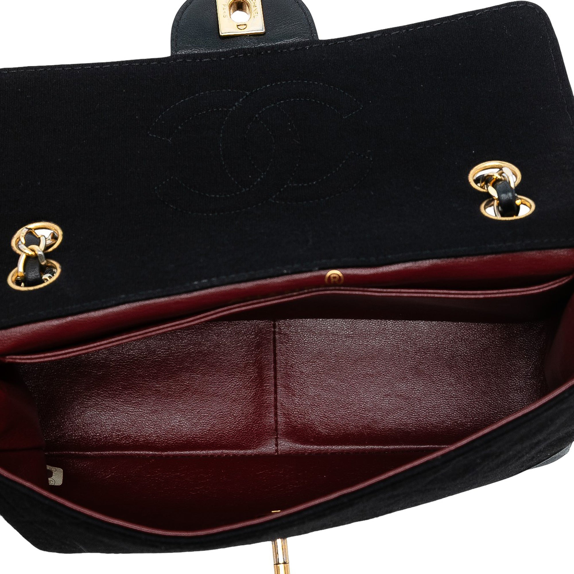 CC Quilted Jersey and Lambskin Flap