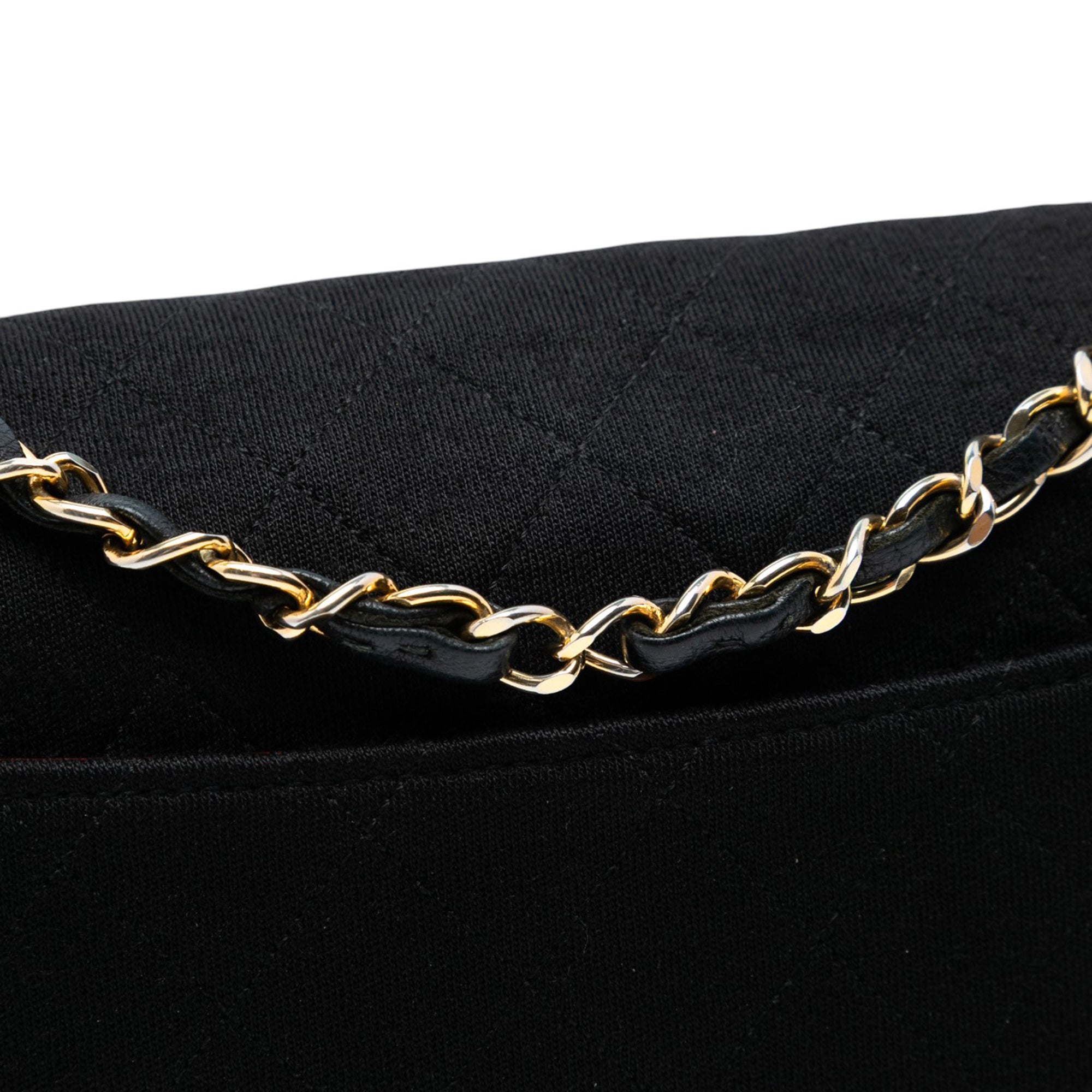 CC Quilted Jersey and Lambskin Flap