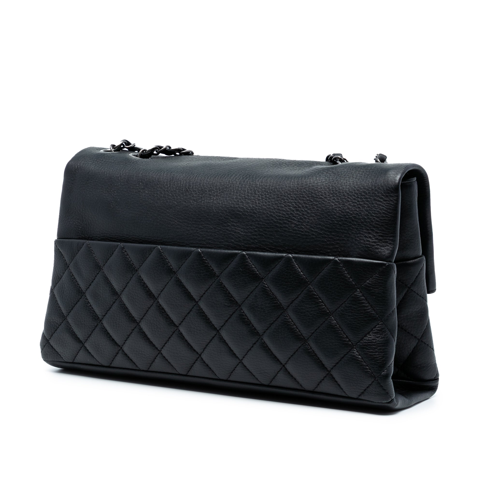 CC Quilted Calfskin Hamptons Foldover Flap