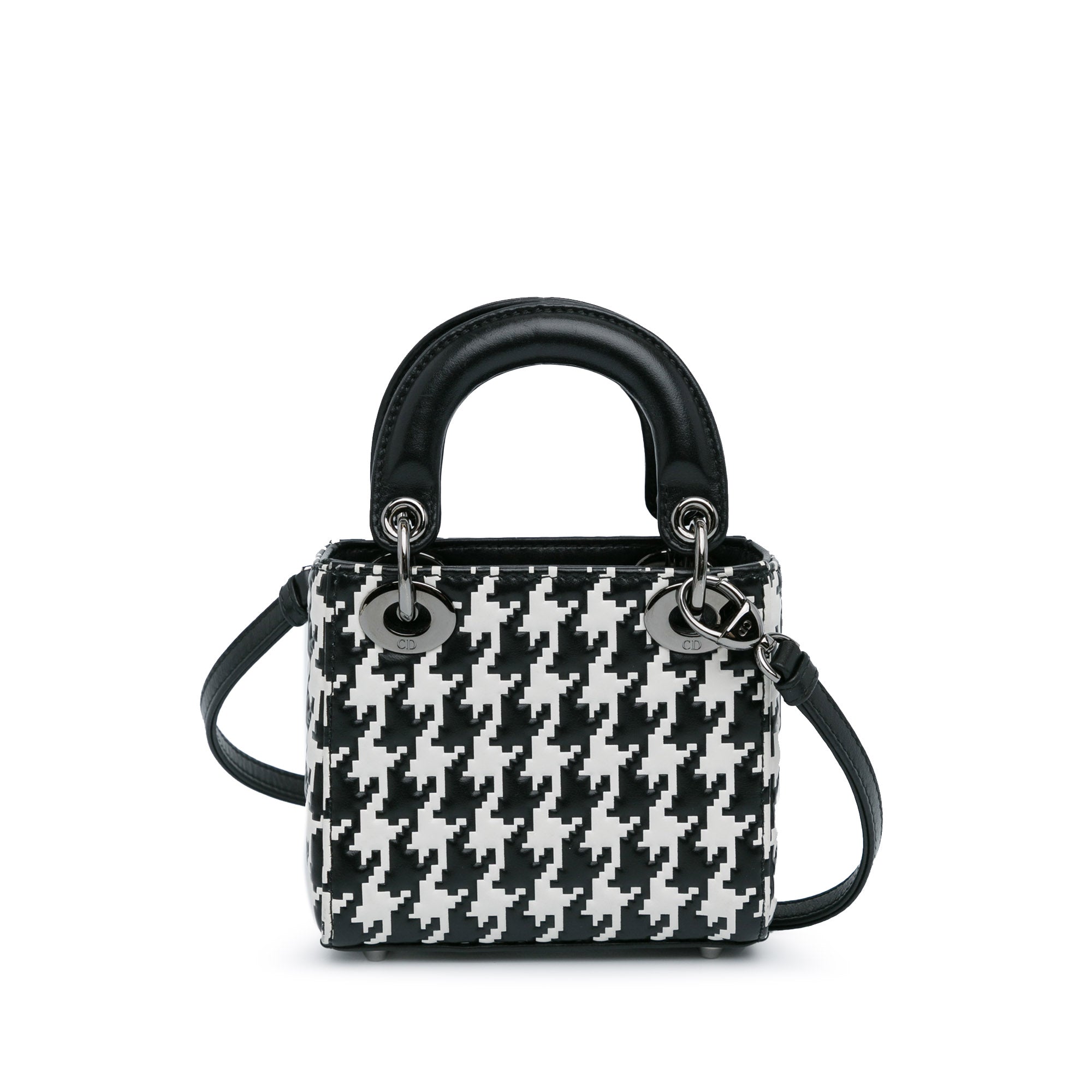 Micro Calfskin Houndstooth Embossed Macro Lady Dior_2