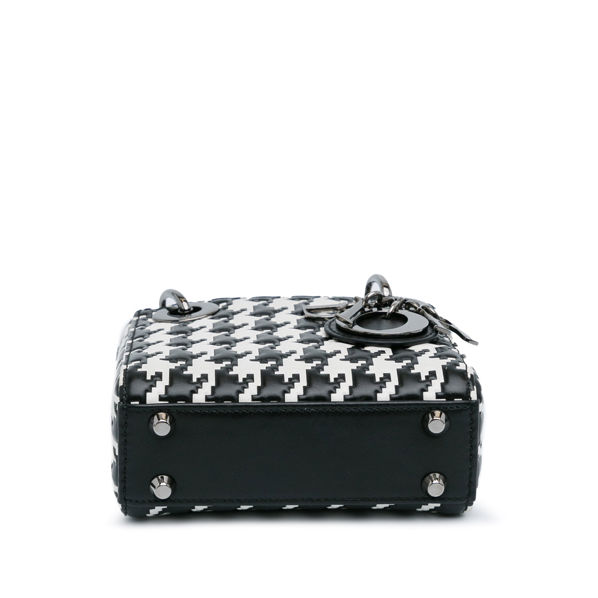 Micro Calfskin Houndstooth Embossed Macro Lady Dior_3