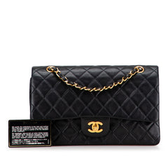 Medium Classic Lambskin Double Flap