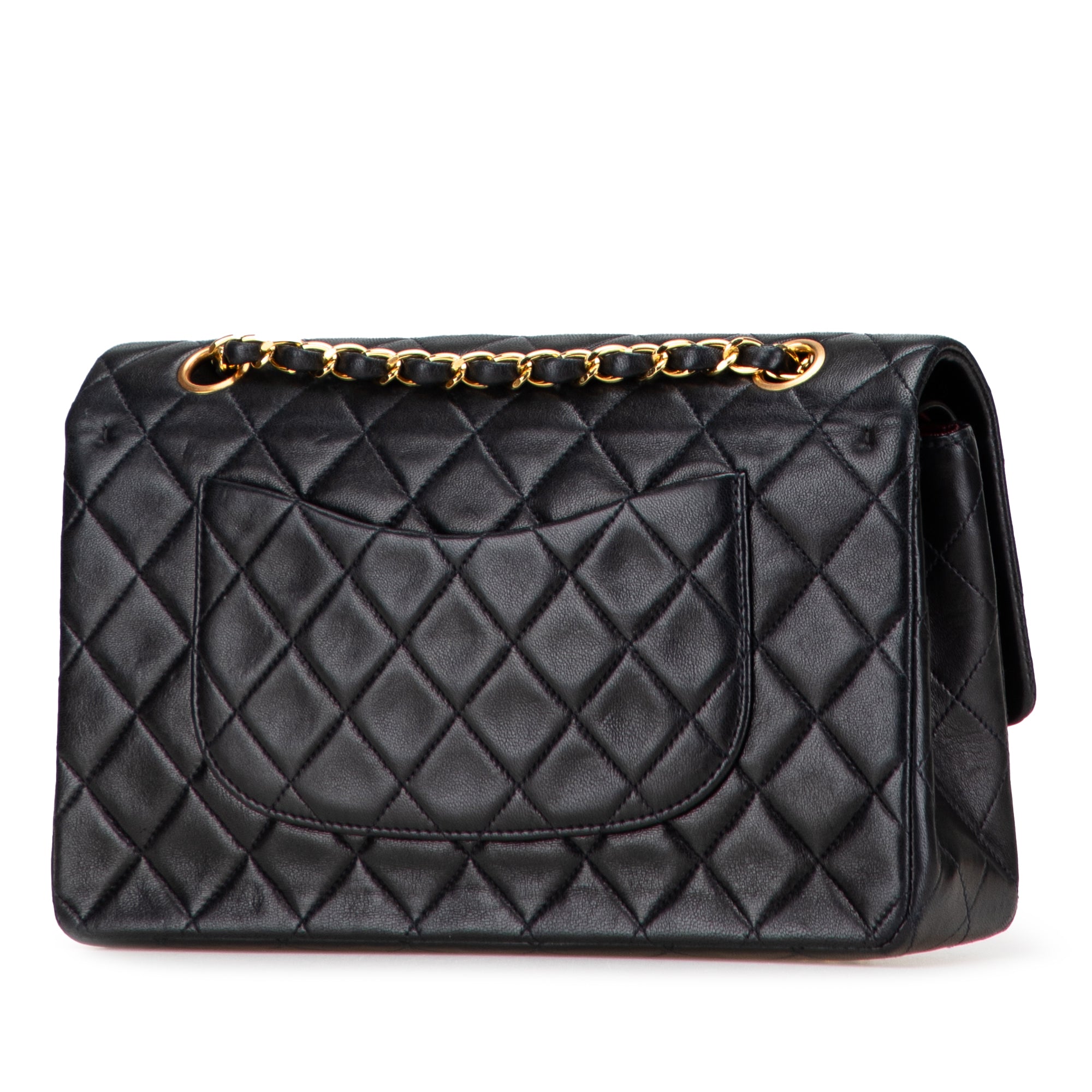 Medium Classic Lambskin Double Flap