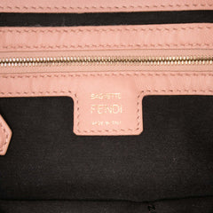 Zucca Embossed Leather Baguette Satchel