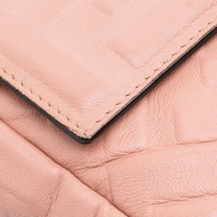 Zucca Embossed Leather Baguette Satchel