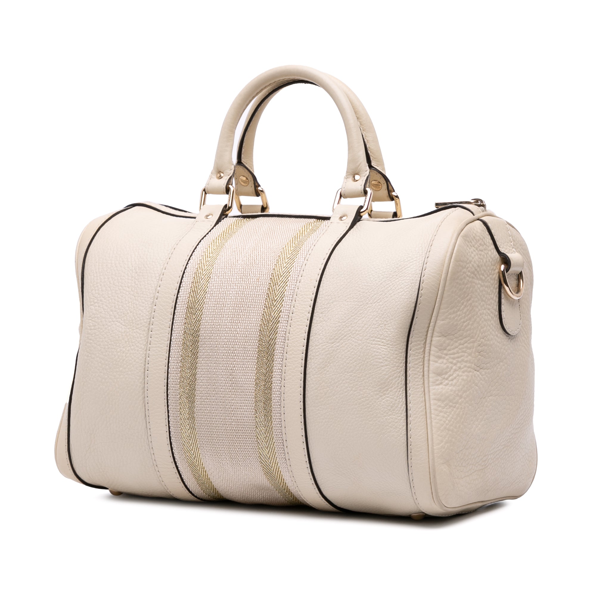 Calfskin Web Joy Boston Bag