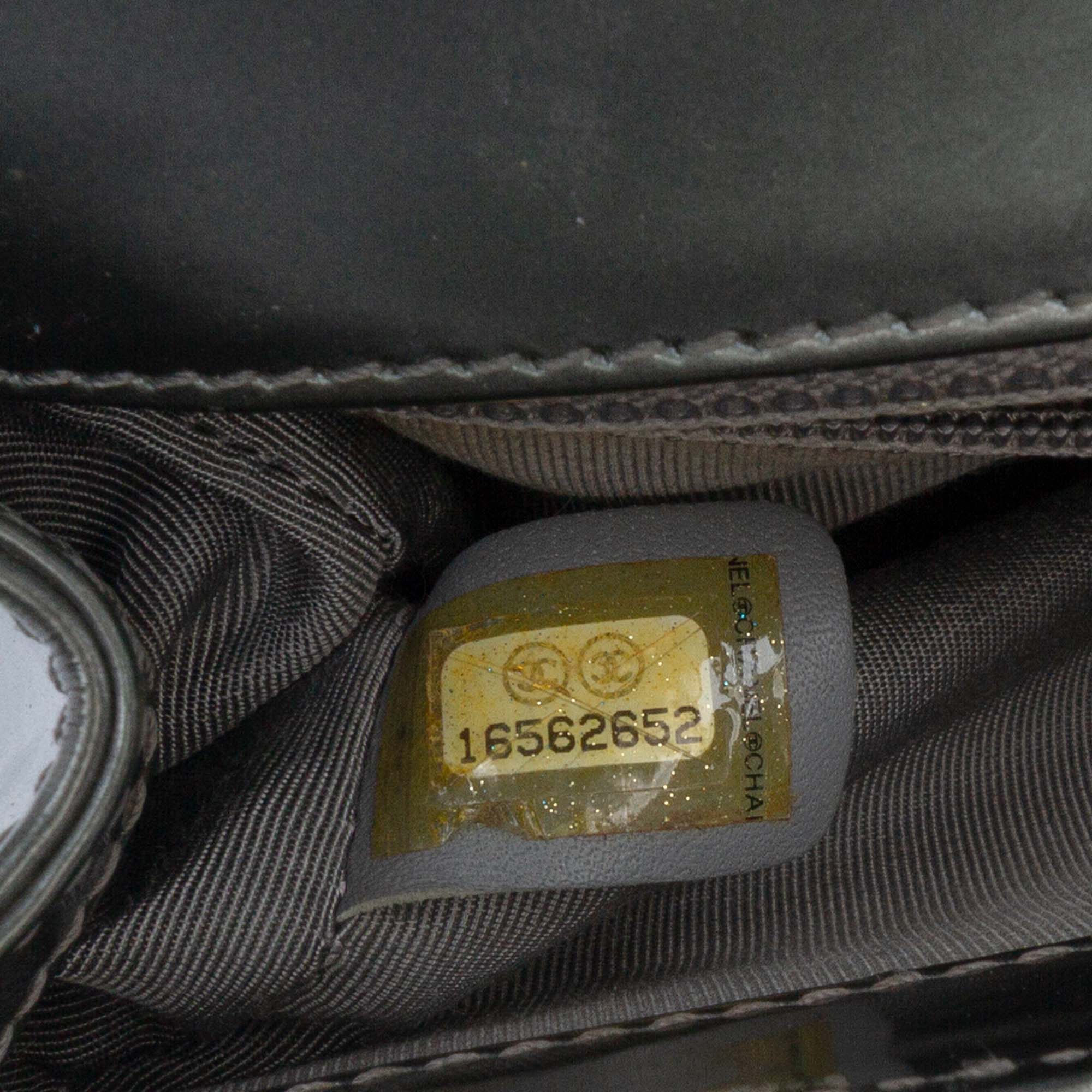 Old Medium Metallic Lambskin Boy Reverso Flap