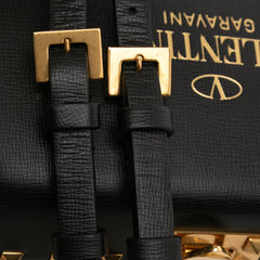 Leather Rockstud Alcove Box Satchel