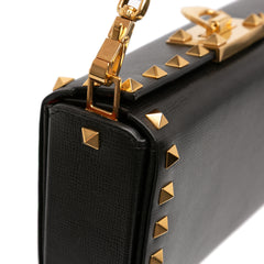 Leather Rockstud Alcove Box Satchel