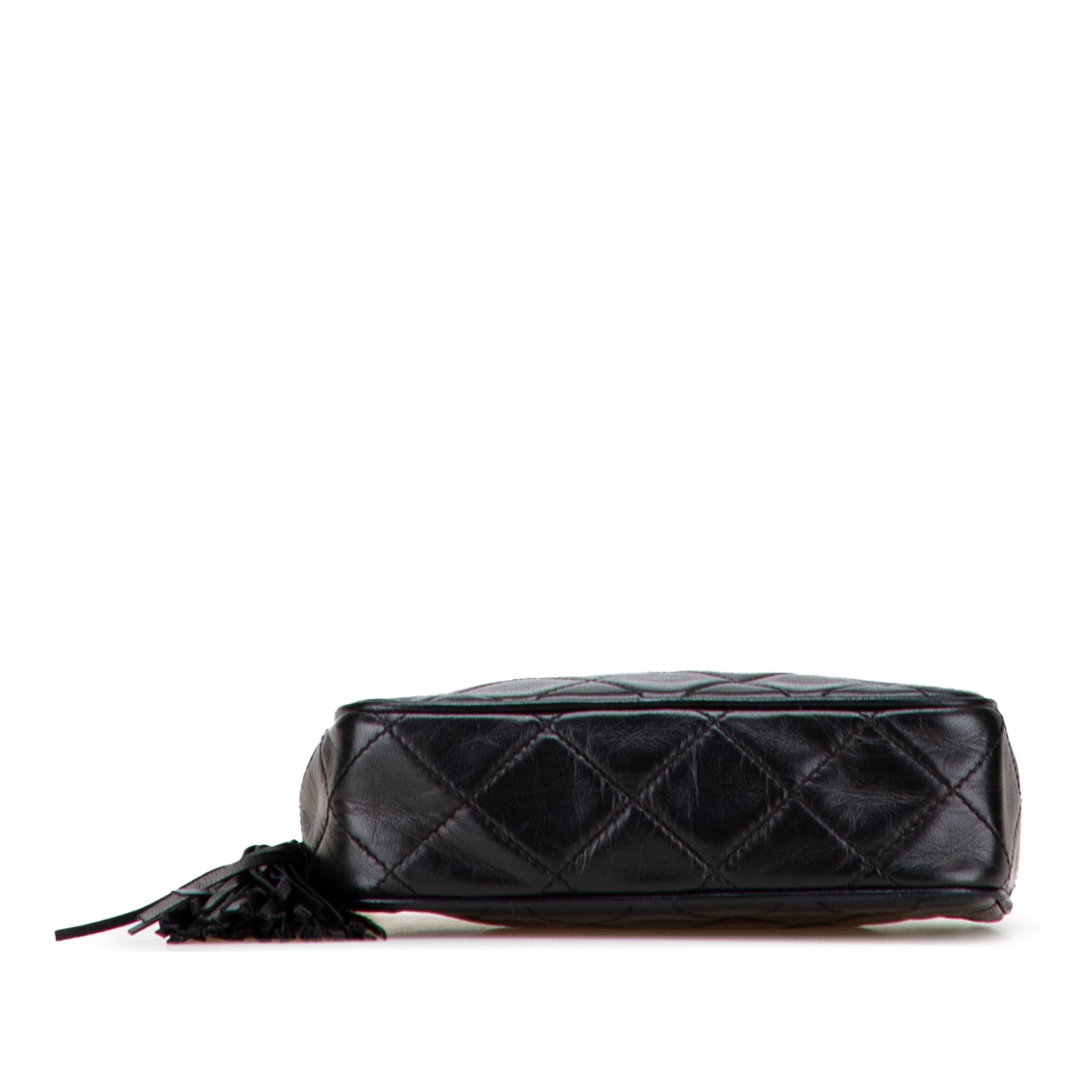 Quilted Lambskin Tassel Pouch