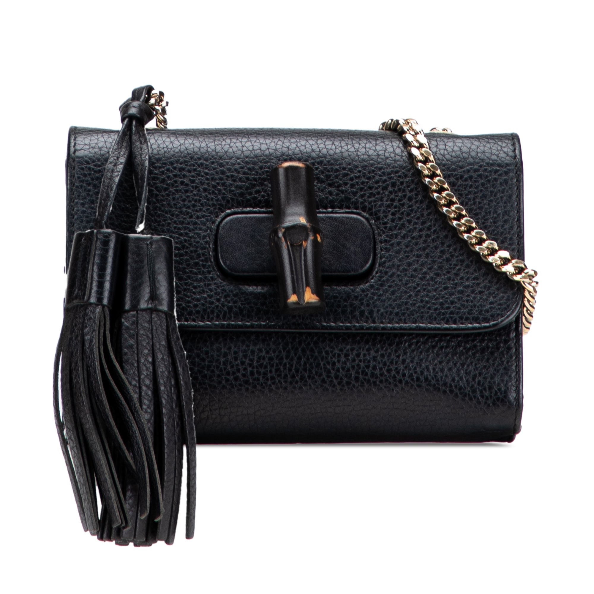 Small Leather Miss Bamboo Crossbody