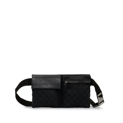 GG Canvas Double Pocket Belt Bag_0