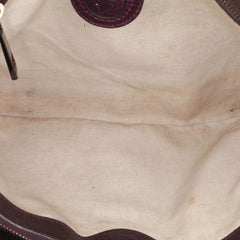 Medium Calfskin Bamboo Shopper Satchel
